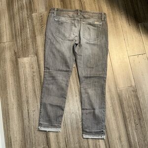 Size 31 Joe’s Jeans The Markie Crop Skinny Crop Gray Rolled Cuff Jeans like New